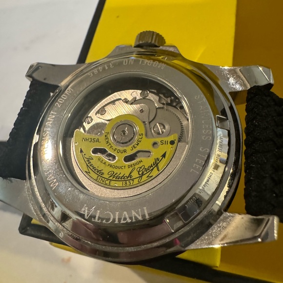 Invicta Pro Diver 44mm Black strap Automatic Watch RARE* NWT!! 600ft/200m - Picture 4 of 9